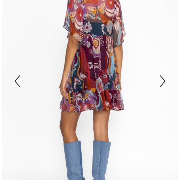 NWT Johnny Was Margareta Mini Dress Size Large Color Tavie Retail $365 - Picture 6 of 16
